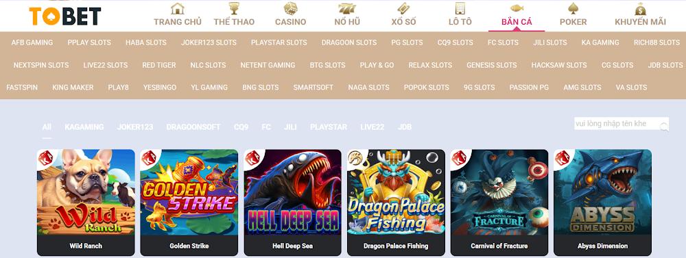 Thanh toán nhanh tại bắn cá Tobet88